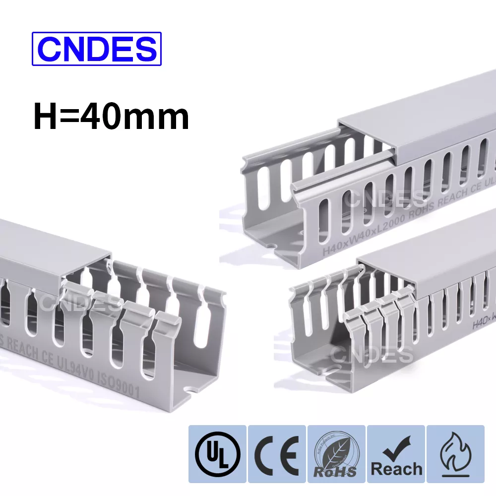 Ducht Rásbhealaigh Sreangaithe PVC Slotted Airde 40mm
