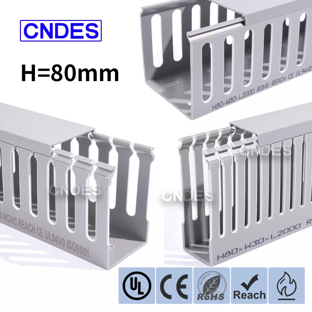 80 Duct Cábla Uathoibrithe PVC Slotted Airde