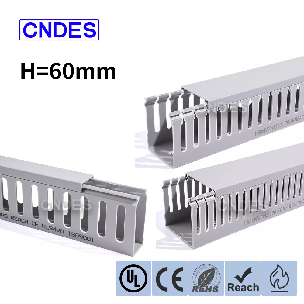 Ducht Sreangaithe PVC Slotted Grey 60mm Airde