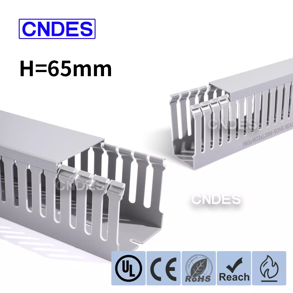 Ducht Sreangú Tionscail PVC Slotted Airde 65mm