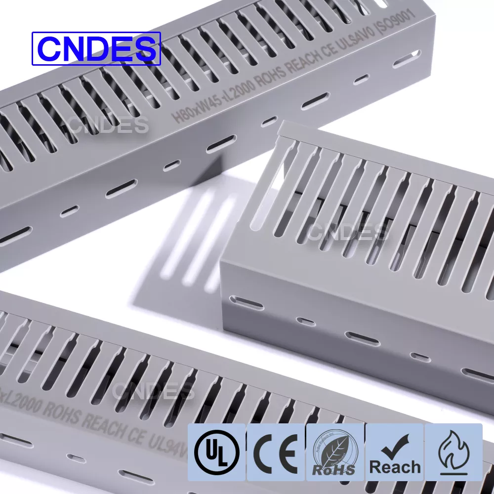 Cábla sliotán caol PVC Sreangú Duct